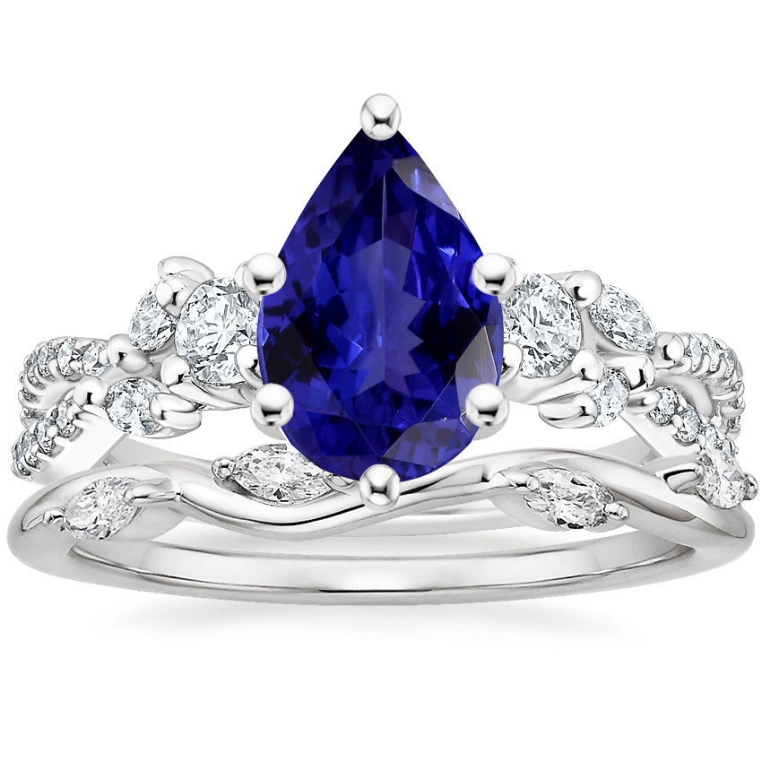 Platinum Three Stone Luxe Willow Diamond Ring (1/2 ct. tw.) with Winding Willow Diamond Ring