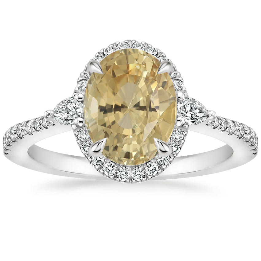 Platinum Luxe Aria Halo Diamond Ring (1/4 ct. tw.), large top view