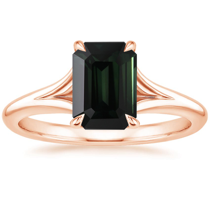 14K Rose Gold Reverie Solitaire Ring, large top view