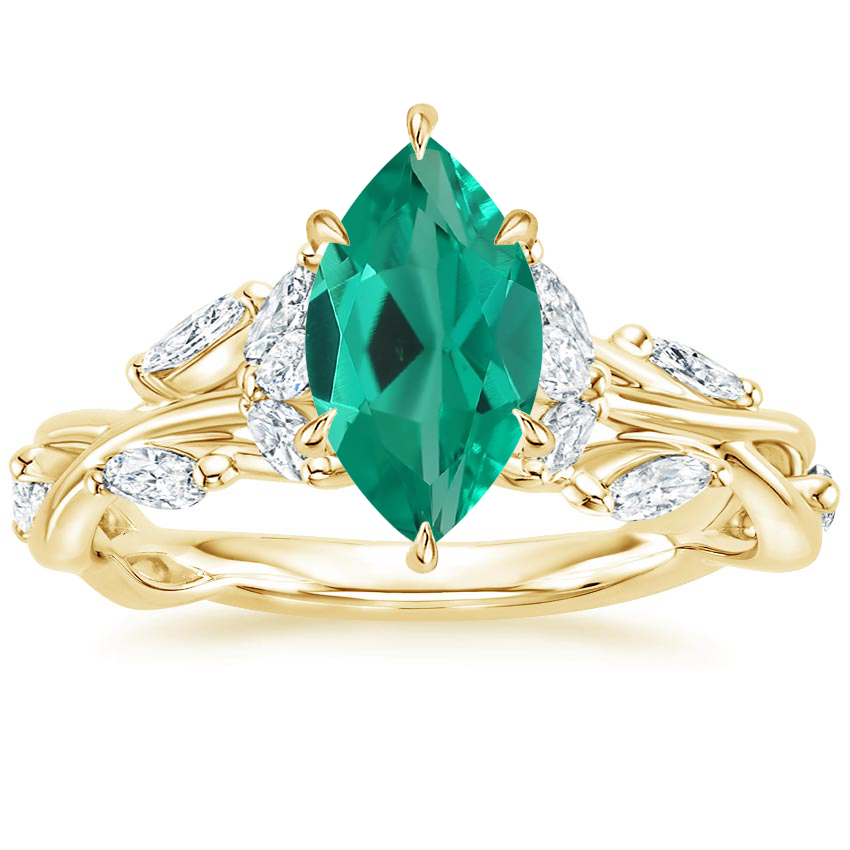 18K Yellow Gold Secret Garden Diamond Ring (1/2 ct. tw.), large top view