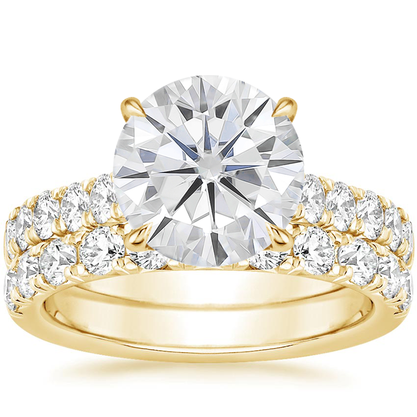 18KY Moissanite Anthology Bridal Set (1 1/5 ct. tw.), top view