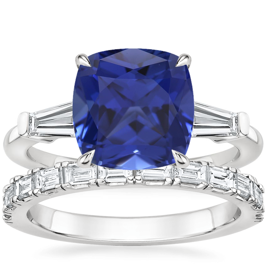 Platinum Symphony Diamond Ring (1/2 ct. tw.) with Gemma Diamond Ring (1/2 ct. tw.)