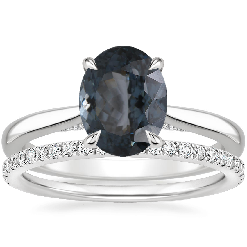 14K White Gold Dawn Diamond Ring with Luxe Ballad Diamond Ring (1/4 ct. tw.)
