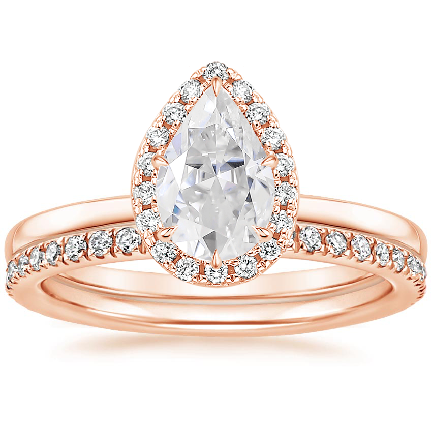 14KR Moissanite Vienna Diamond Bridal Set (1/2 ct. tw.), top view