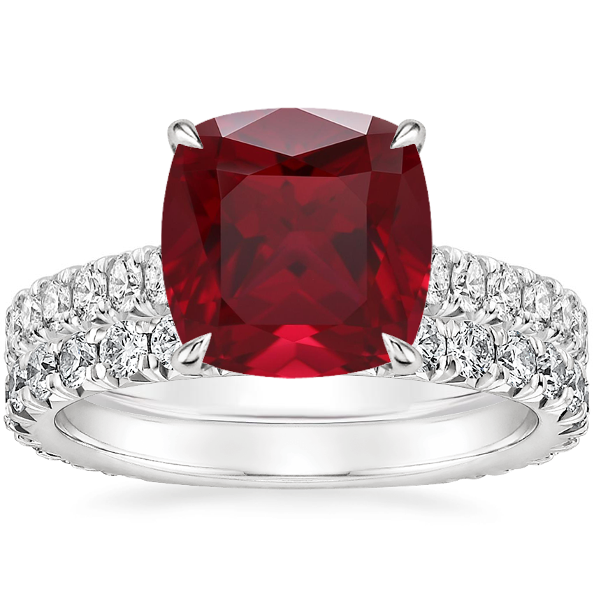 18K White Gold Sienna Diamond Ring 2 5 ct. tw. with Luxe Sienna Diamond Ring 5 8 ct. tw