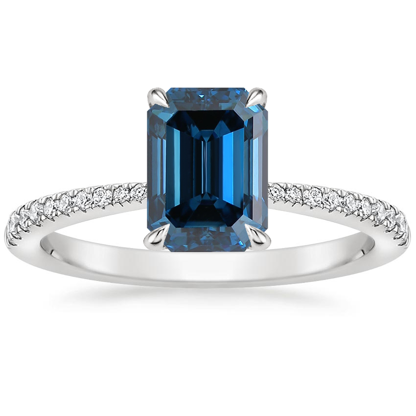 Platinum Elena Diamond Ring, large top view