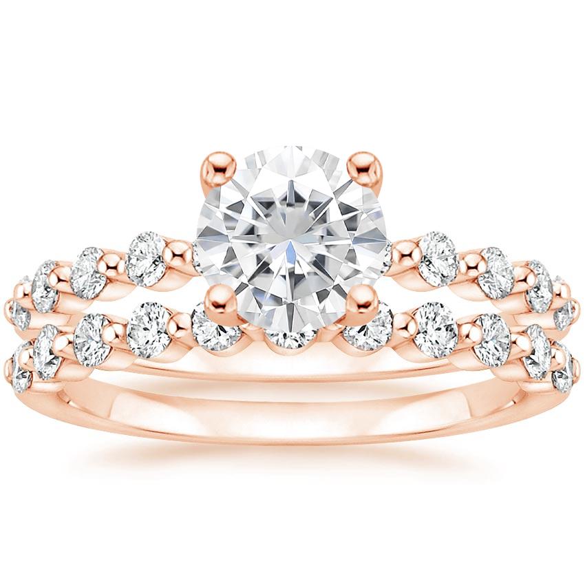 14KR Moissanite Marseille Diamond Bridal Set (1/2 ct. tw.), top view