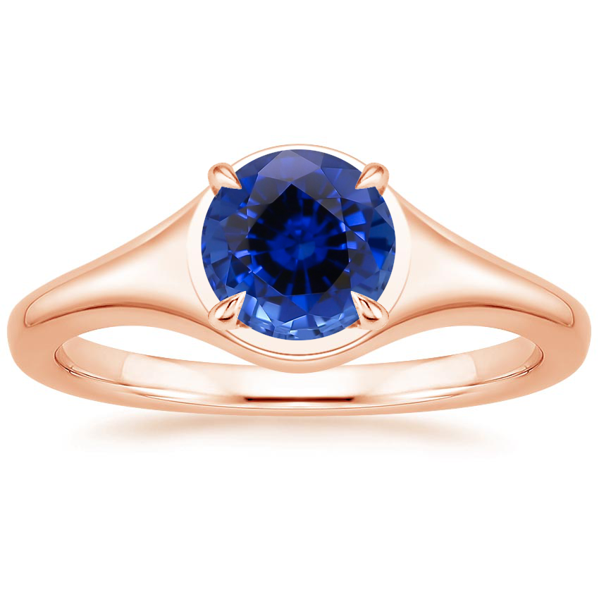 Rose Gold Sapphire Insignia Ring