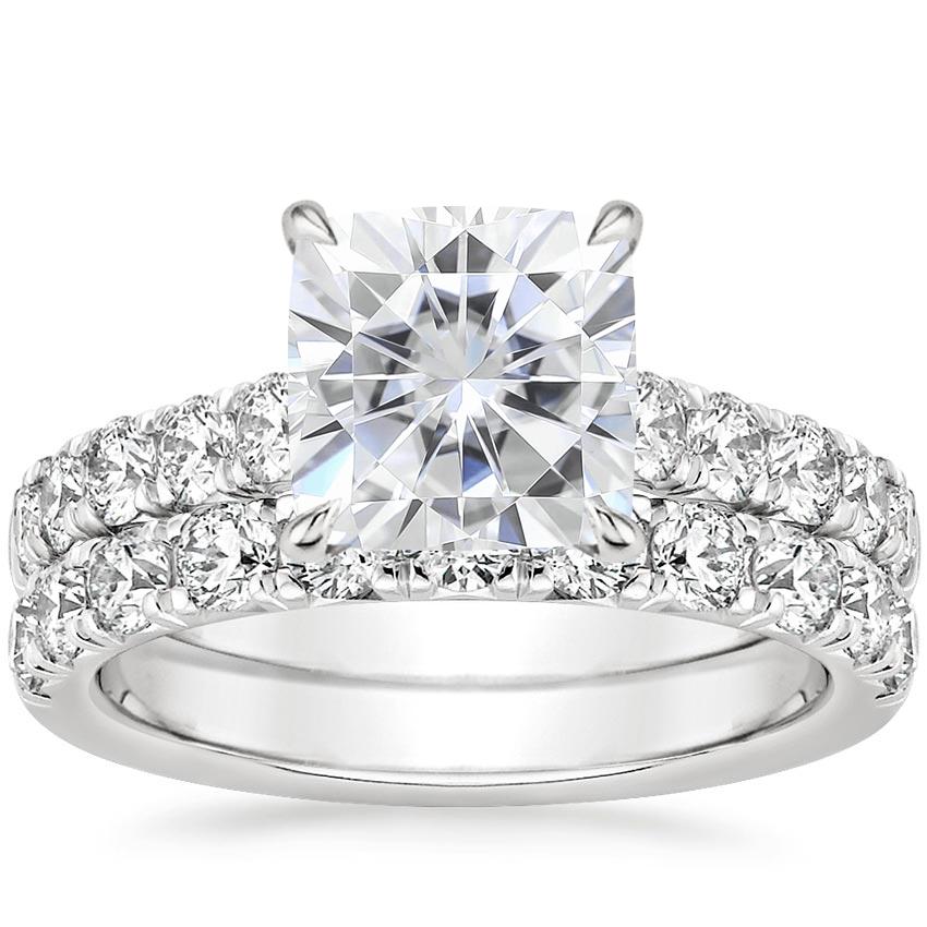 18KW Moissanite Anthology Bridal Set (1 1/5 ct. tw.), top view
