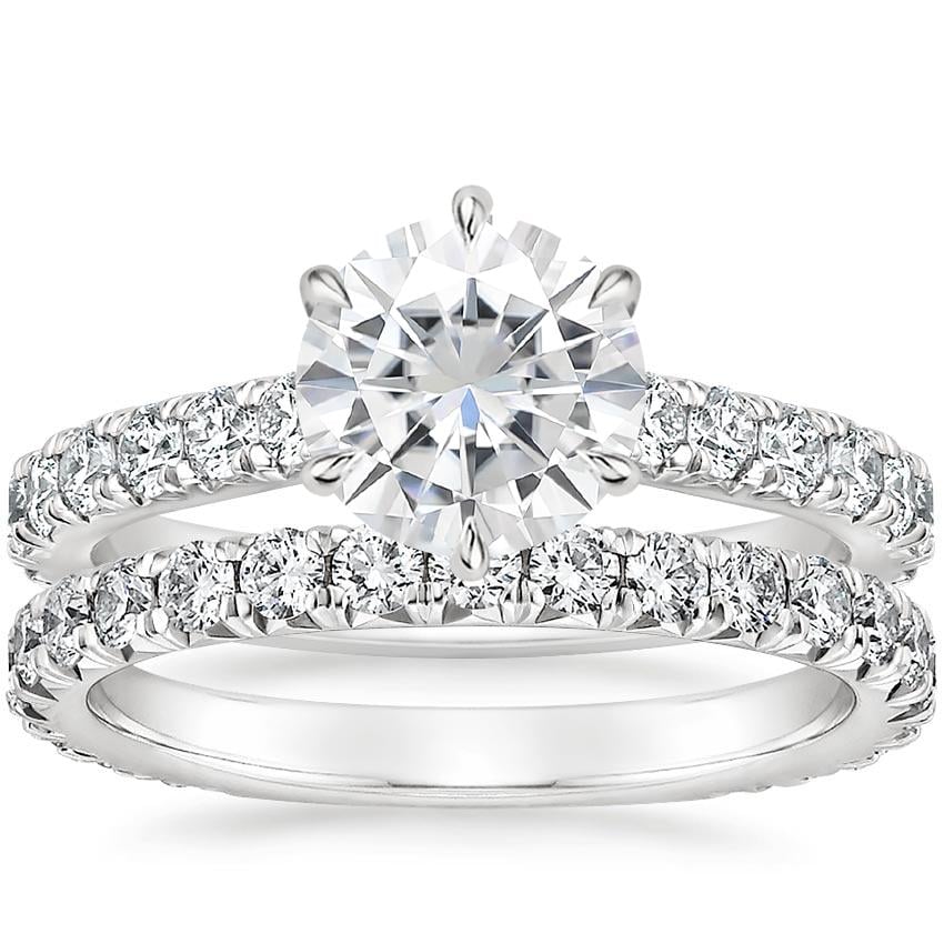 PT Moissanite Luxe Sienna Diamond Bridal Set (1 1/8 ct. tw.), top view