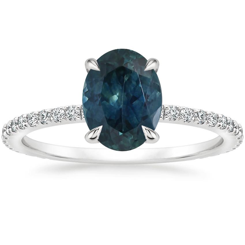 18K White Gold Demi Three-Quarter Coverage Diamond Ring (1/3 ct. tw.), large top view