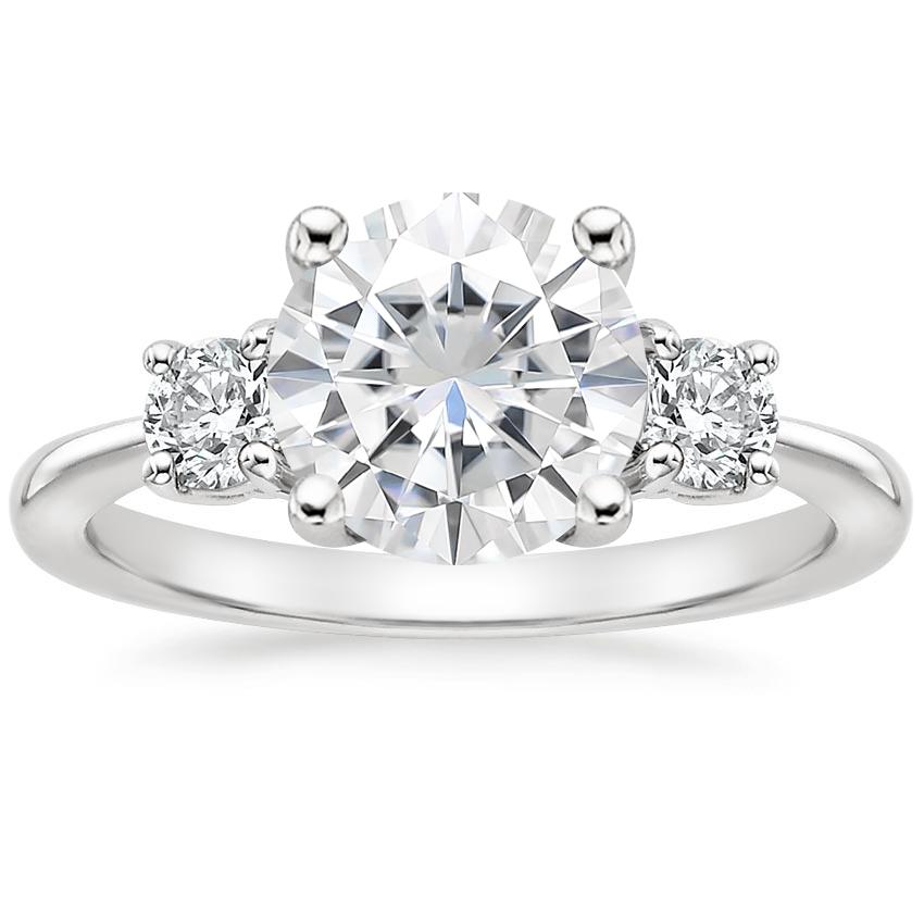 Moissanite Serena Diamond Ring (1/3 ct. tw.) in 18K White Gold