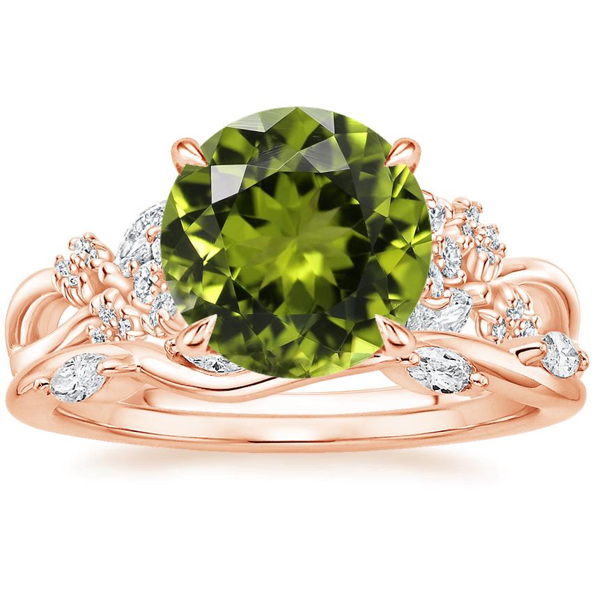 14K Rose Gold Summer Blossom Diamond Ring (1/4 ct. tw.) with Winding Willow Diamond Ring