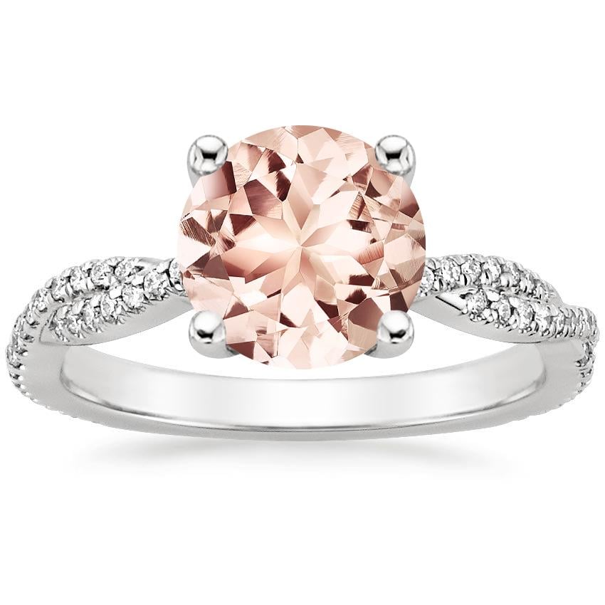 Petite luxe twisted vine diamond ring top