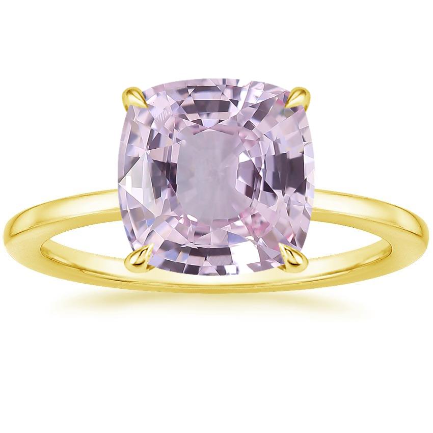 18K Yellow Gold Lumiere Diamond Ring, large top view