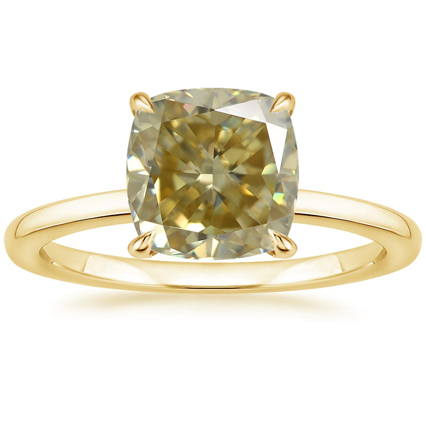18K Yellow Gold Vita Diamond Ring, large top view