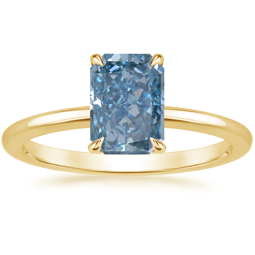 18K Yellow Gold Petite Elodie 1.5mm Ring, large top view