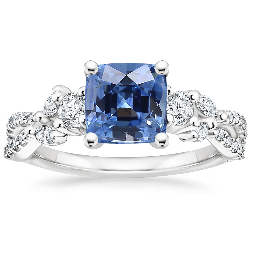 Platinum Luxe Willow Three Stone Diamond Ring (1/2 ct. tw.), large top view