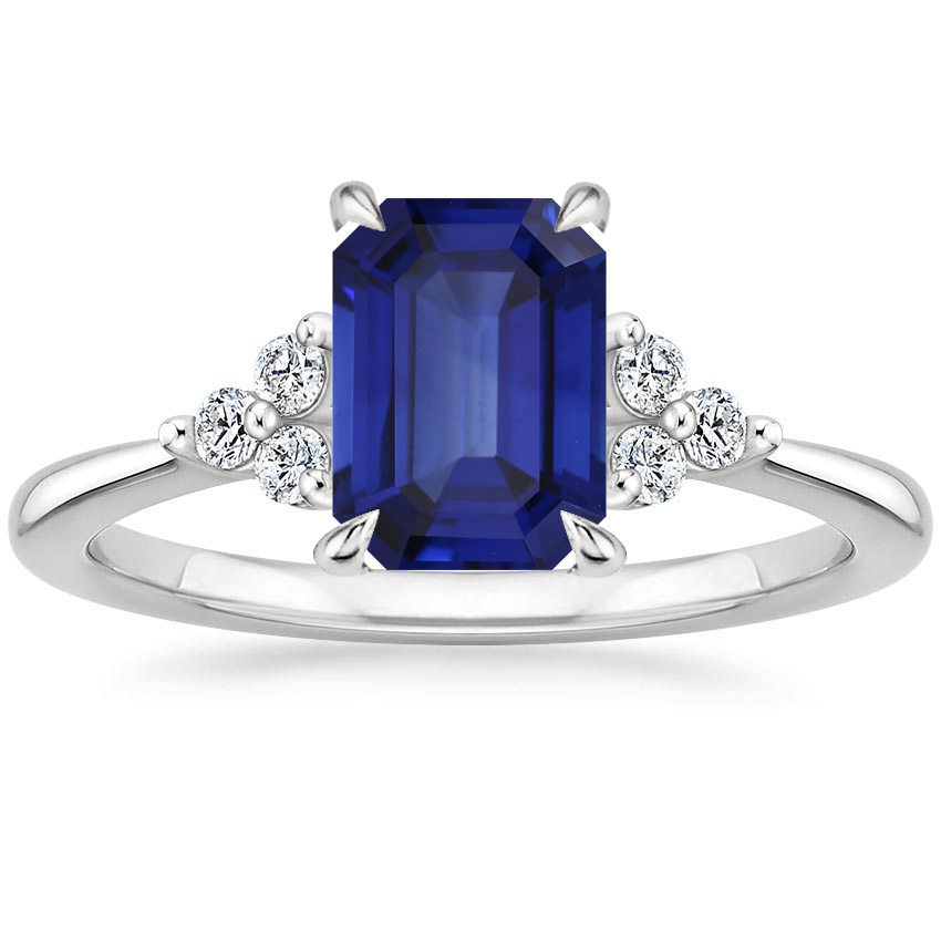 Platinum Melody Diamond Ring, large top view