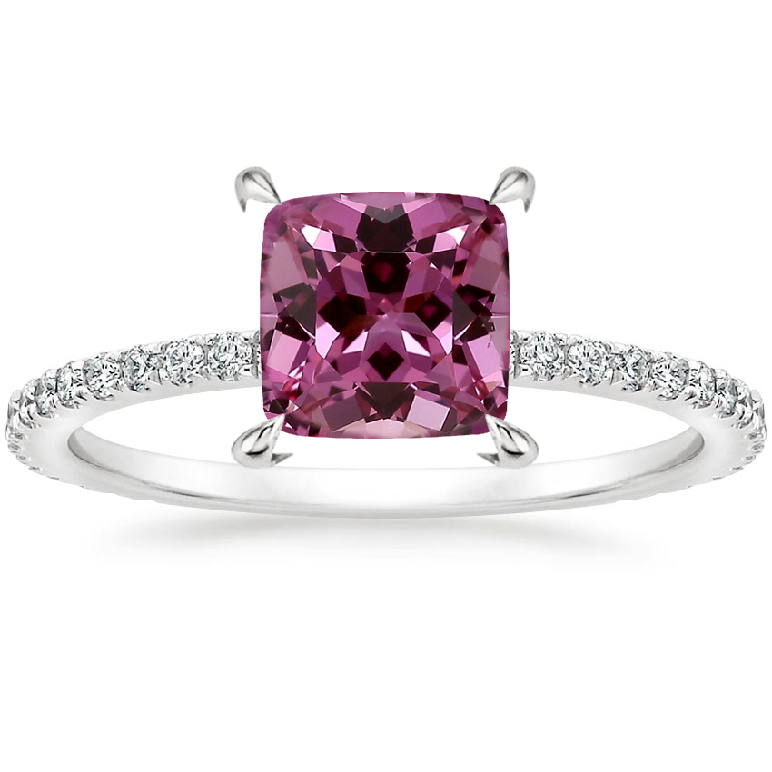 Platinum Demi Three-Quarter Coverage Diamond Ring (1/3 ct. tw.), large top view