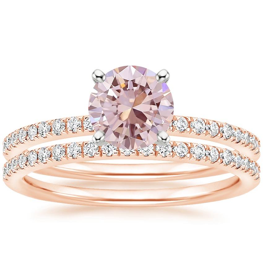 14K Rose Gold Ballad Diamond Bridal Set (1/3 ct. tw.)