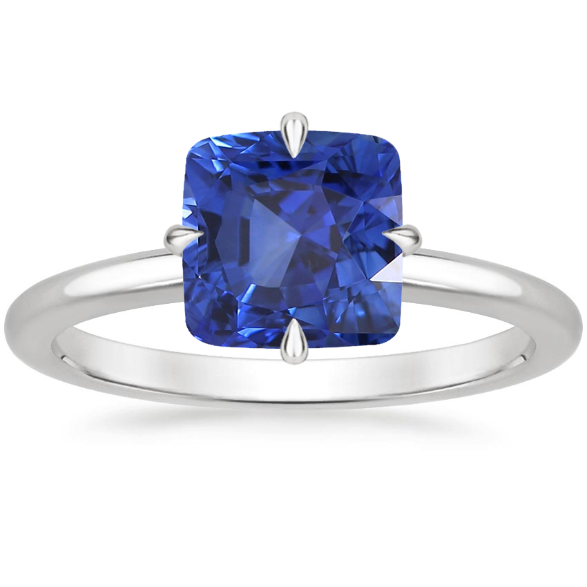 Platinum North Star Solitaire Ring, large top view