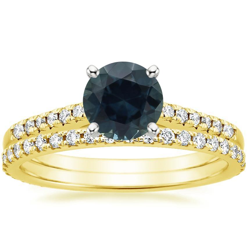 18K Yellow Gold Sonora Diamond Ring with Sonora Eternity Diamond Ring (3/8 ct. tw.)
