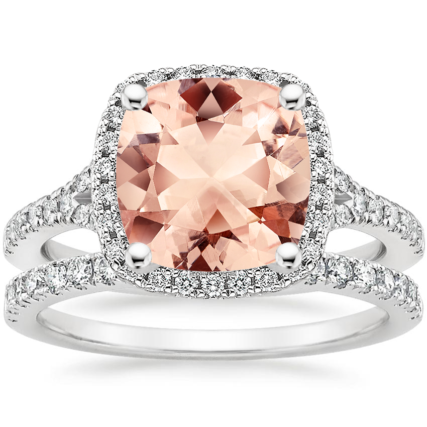 18K White Gold Joy Diamond Ring (1/3 ct. tw.) with Bliss Diamond Ring (1/5 ct. tw.)