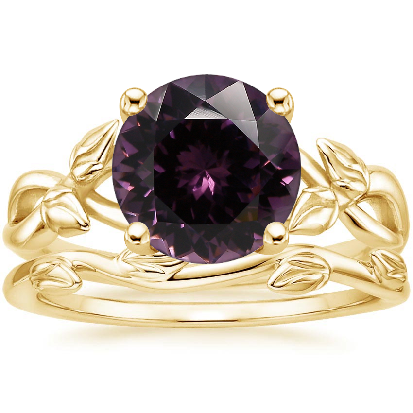 18K Yellow Gold Budding Willow Ring with Winding Willow Ring