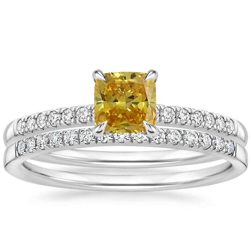 Platinum Petite Viviana Diamond Bridal Set (1/4 ct. tw.)