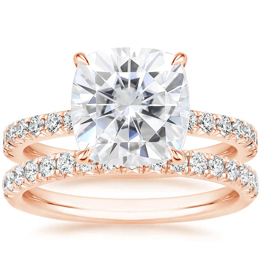 14K Rose Gold Amelie Diamond Bridal Set