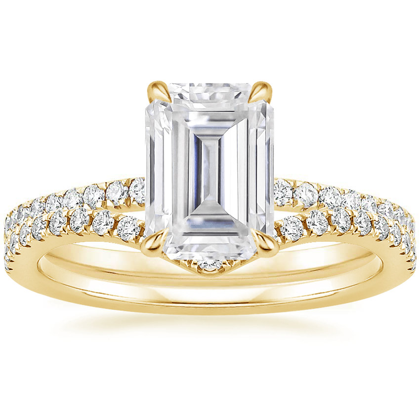 18K Yellow Gold Luxe Viviana Diamond Ring (1/3 ct. tw.) with Flair Diamond Ring