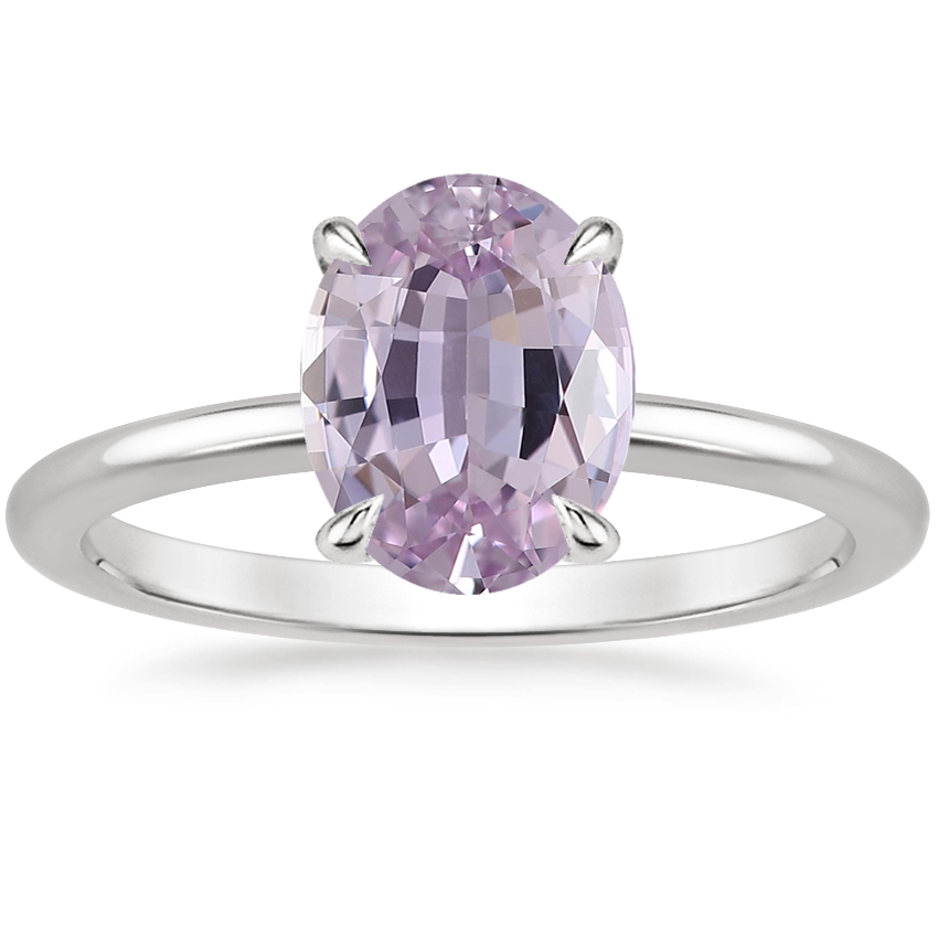 18K White Gold Petite Elodie 1.5mm Ring, large top view
