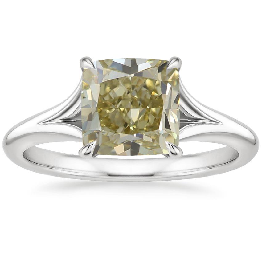 Platinum Reverie Solitaire Ring, large top view