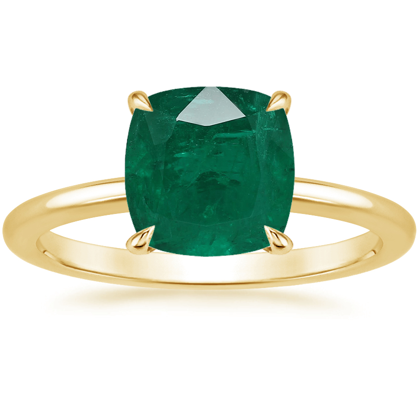 18K Yellow Gold Petite Elodie 1.5mm Ring, large top view