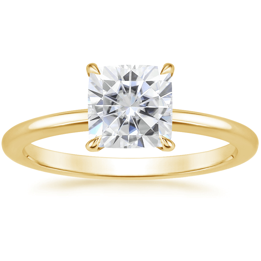 18K Yellow Gold Petite Elodie 1.5mm Ring, large top view