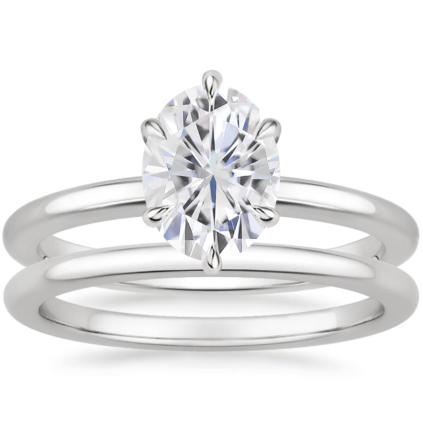 PT Moissanite Esme Bridal Set, top view