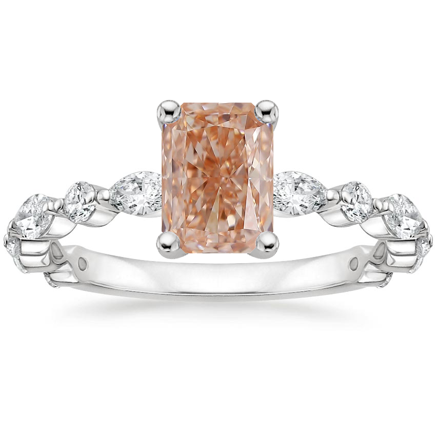 Platinum Versailles Three-Quarter Coverage Diamond Ring (1/2 ct. tw.), large top view