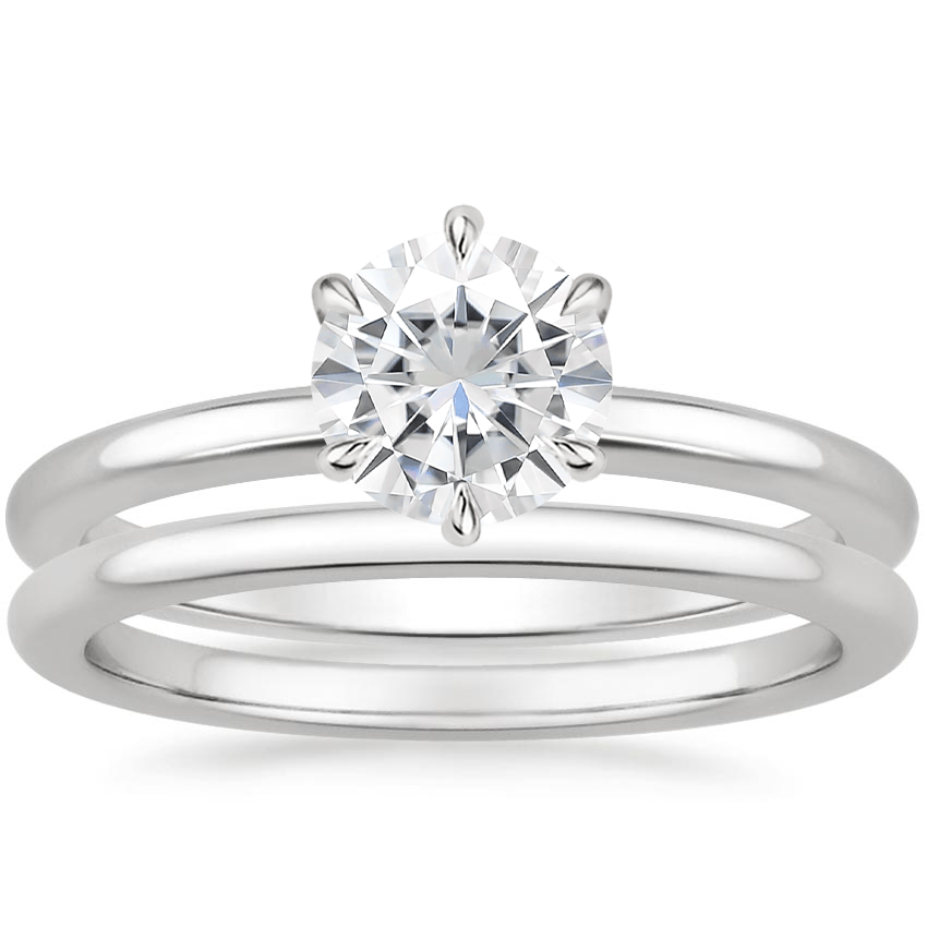 PT Moissanite Esme Bridal Set, top view