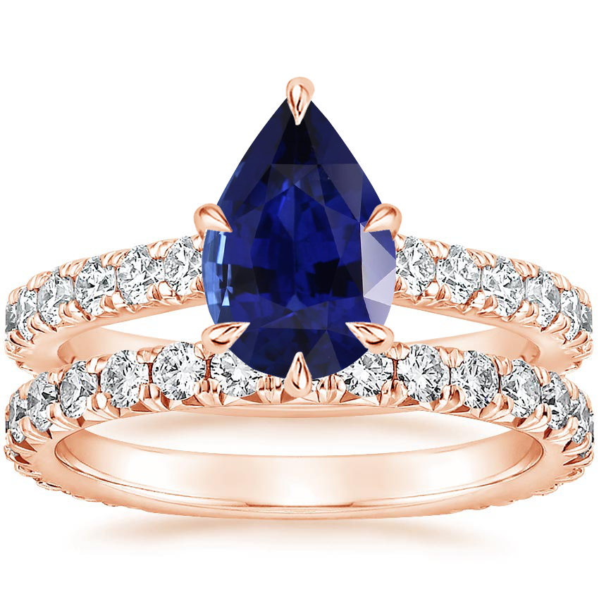 14K Rose Gold Luxe Sienna Diamond Bridal Set (1 1/8 ct. tw.)