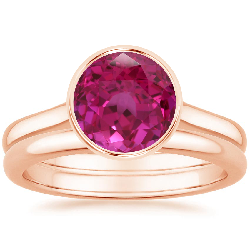 14K Rose Gold Luna Bridal Set