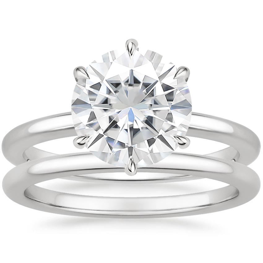 PT Moissanite Esme Bridal Set, top view