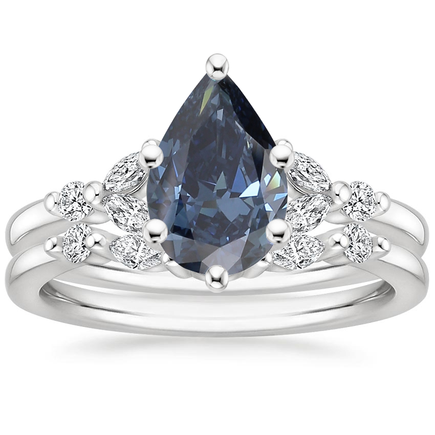 18K White Gold Verbena Diamond Bridal Set (1/4 ct. tw.)