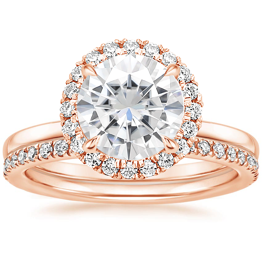 14KR Moissanite Vienna Diamond Bridal Set (1/2 ct. tw.), top view