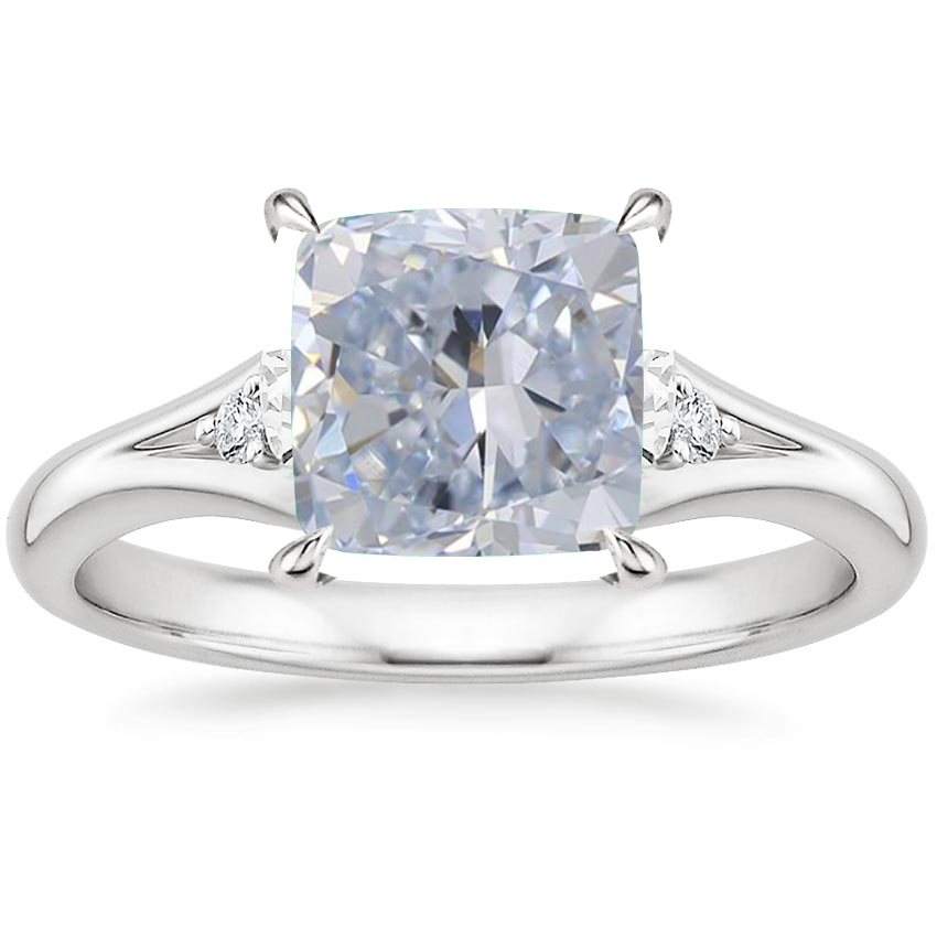 Platinum Lena Diamond Ring, large top view
