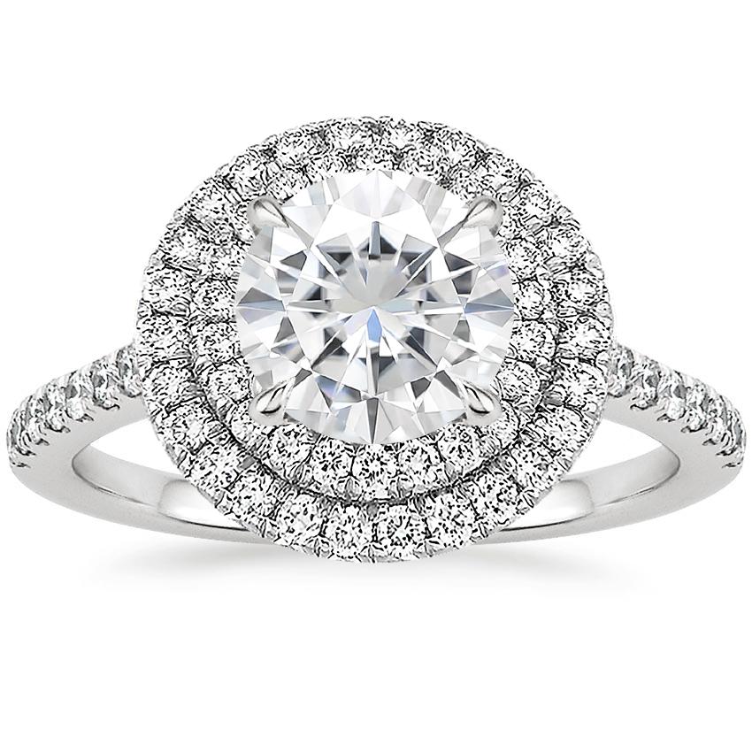 Moissanite Soleil Diamond Ring (1/2 ct. tw.) in Platinum