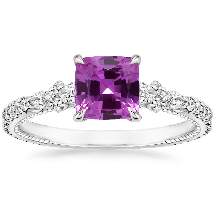 Platinum Primrose Diamond Ring, large top view