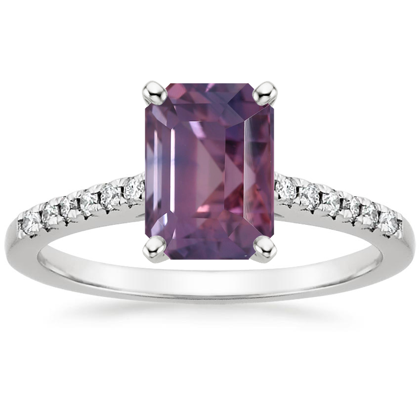 Platinum Sonora Diamond Ring, large top view