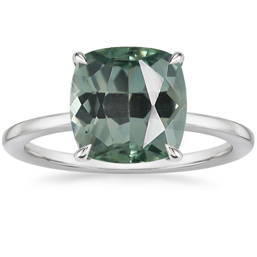 18K White Gold Lumiere 1.5mm Diamond Ring, large top view