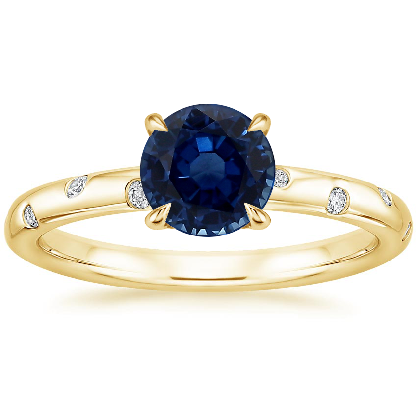 18K Yellow Gold Corinne Diamond Ring, large top view